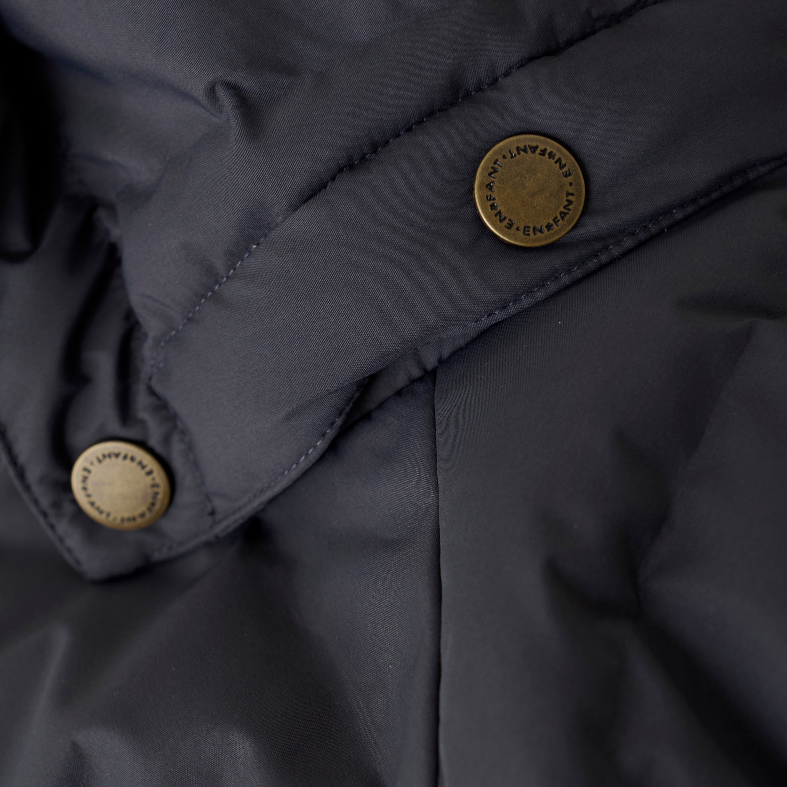 Jacket quilt solid | Ebony | En Fant