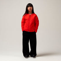 Jacket sleeping lion | Poppin red/printed teddy | Reversible | Gosoaky