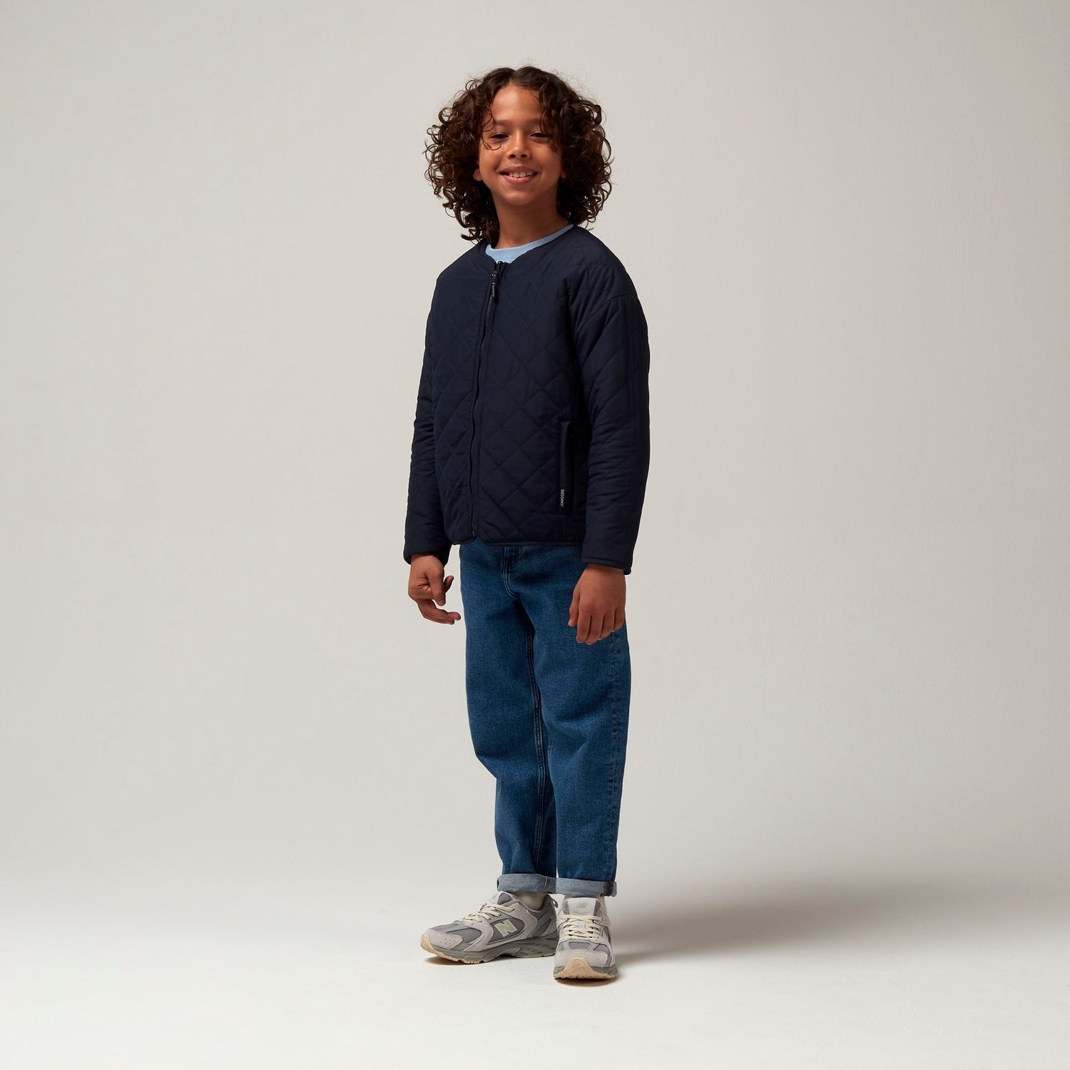 Jacket sleeping lion | Sky captain blue/teddy | Gosoaky