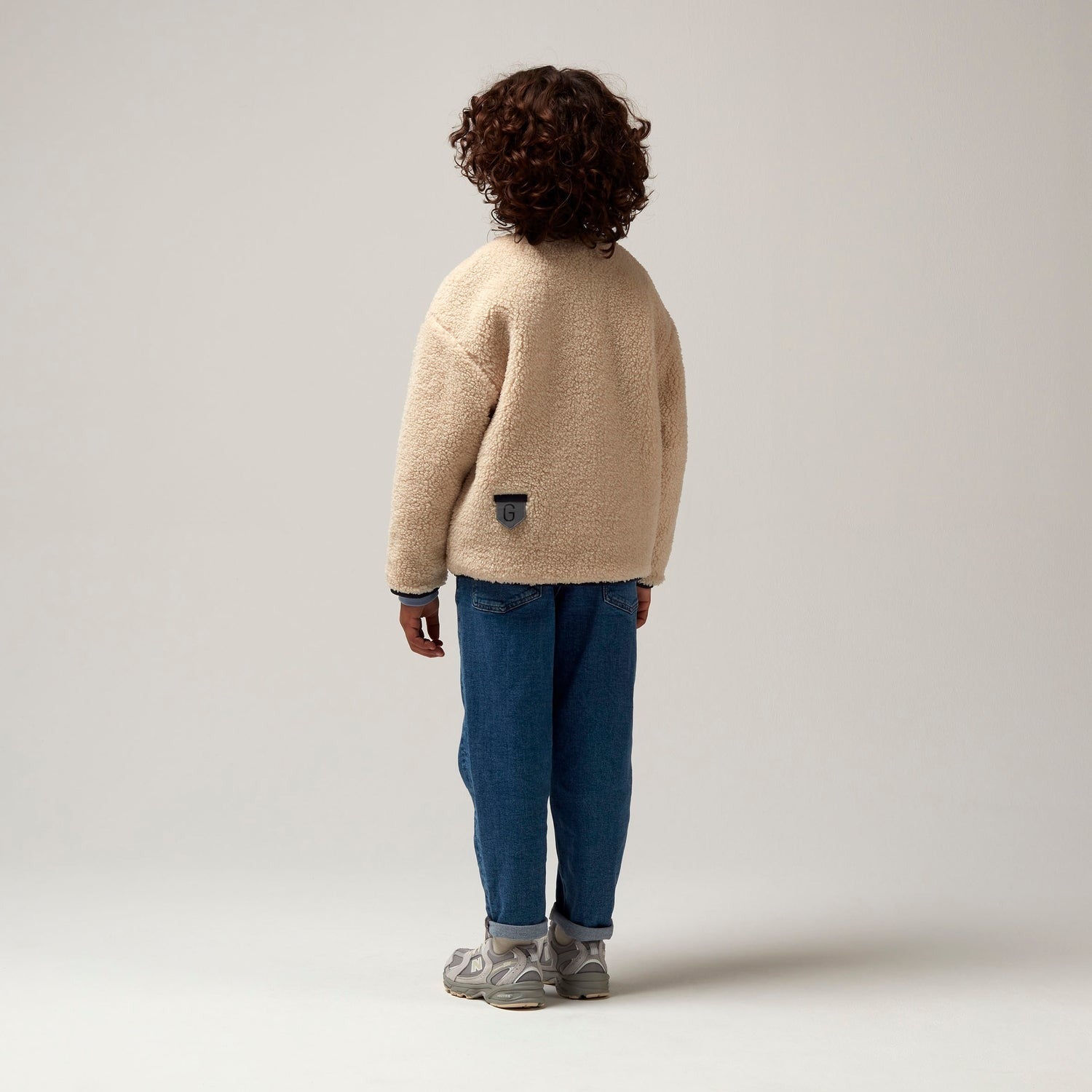 Jacket sleeping lion | Sky captain blue/teddy | Gosoaky