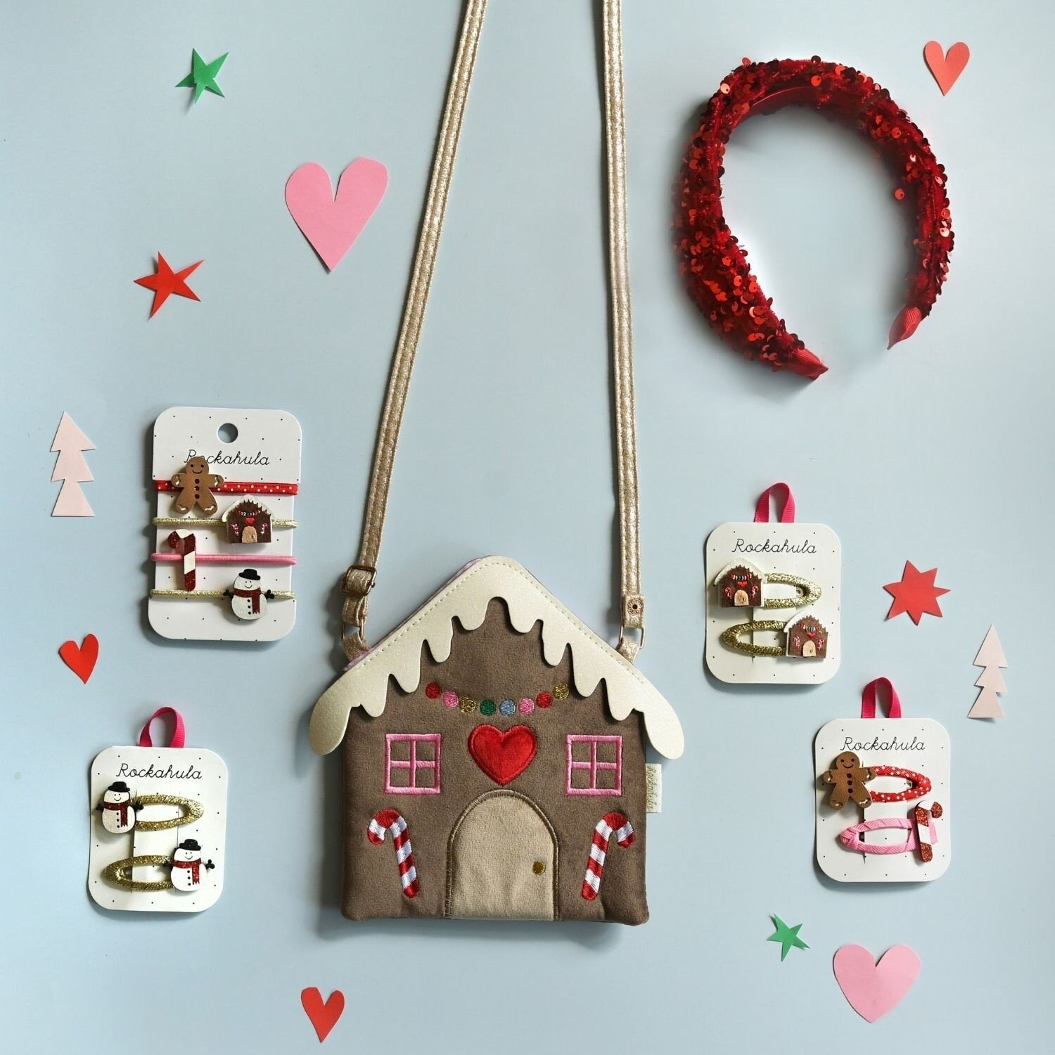 Jolly gingerbread man clips | Rockahula