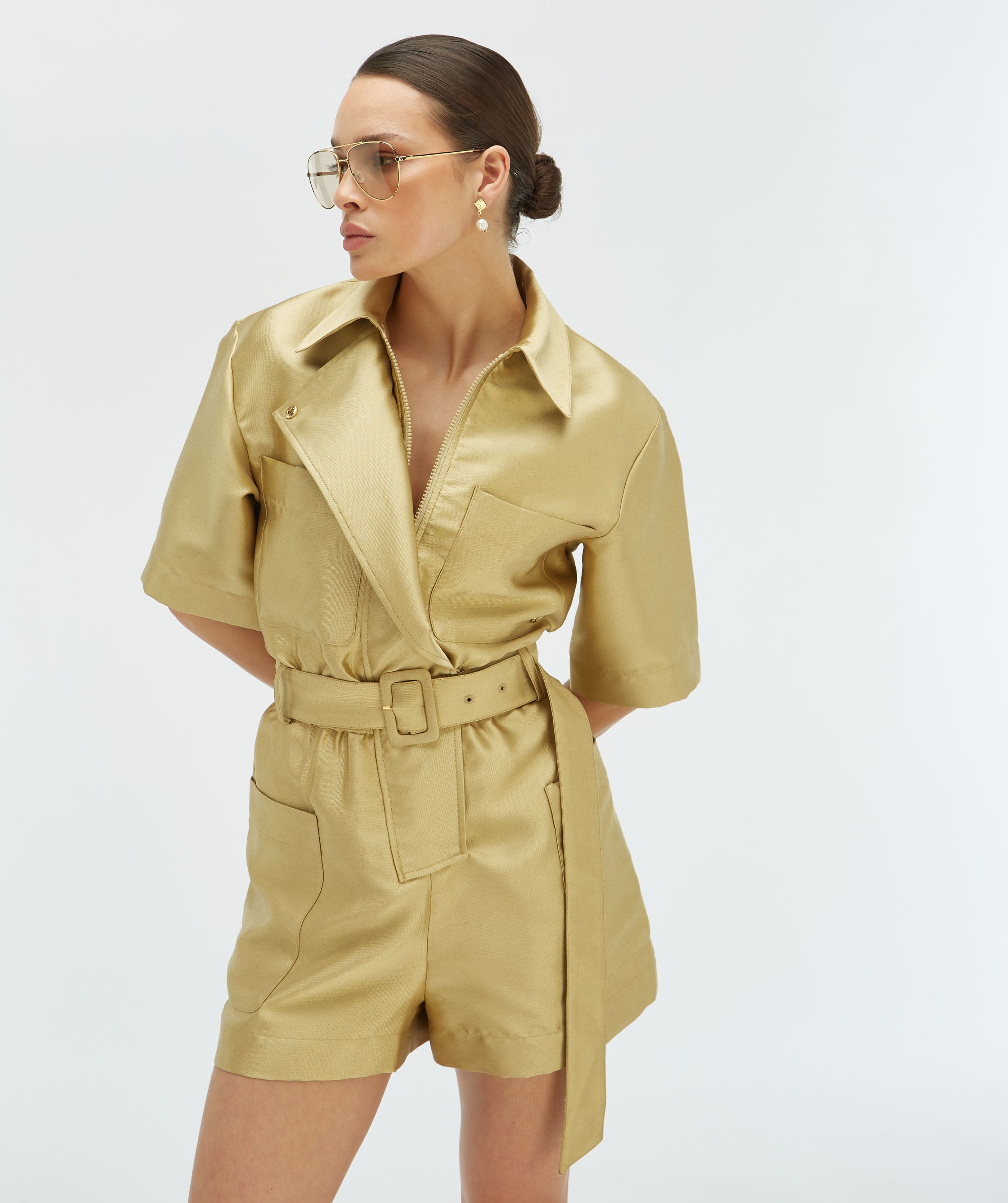 Jumpsuit Maxime | Dull gold | JOSH V