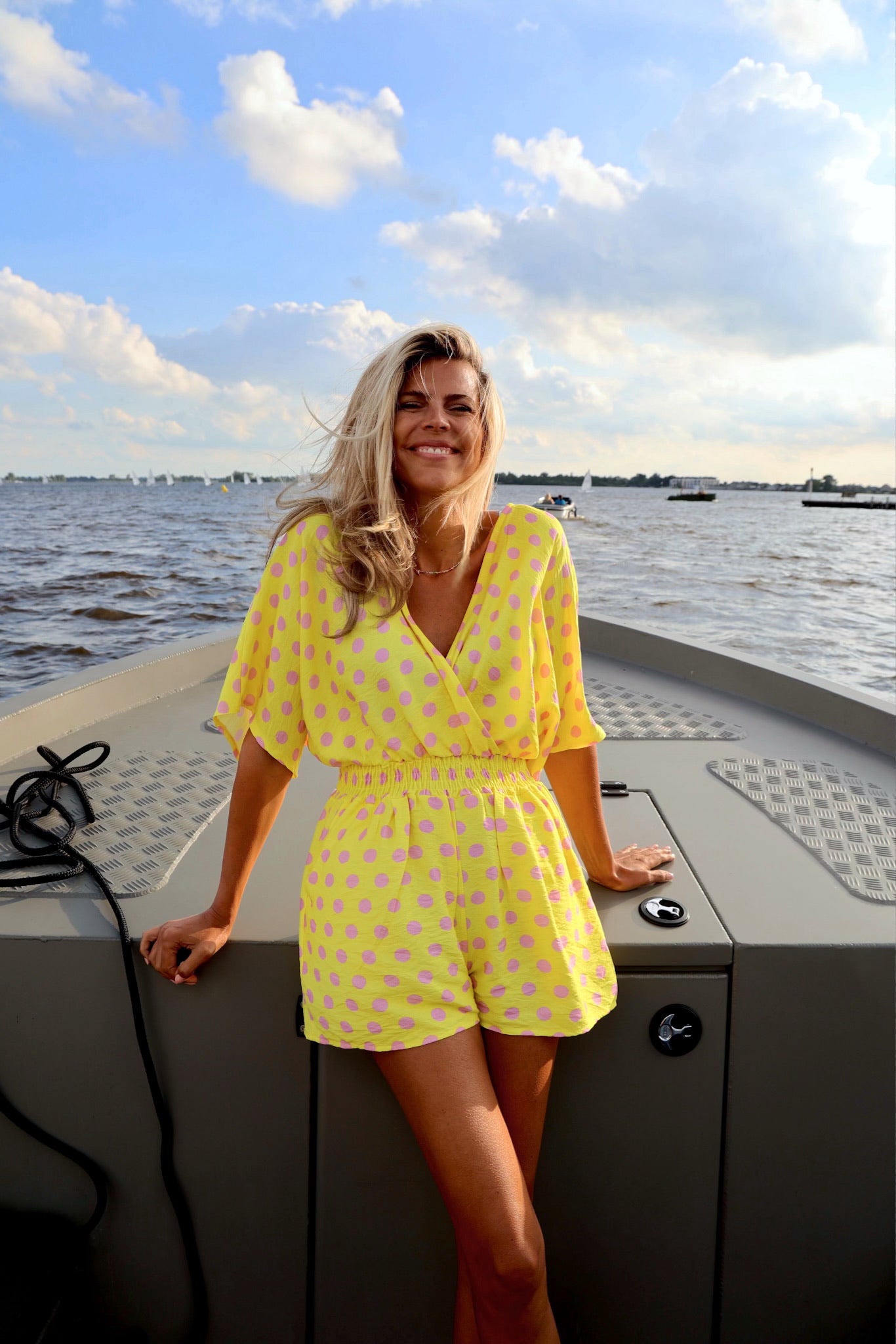 Jumpsuit Sundae Summer | Yellow Pink | Studio Poespas