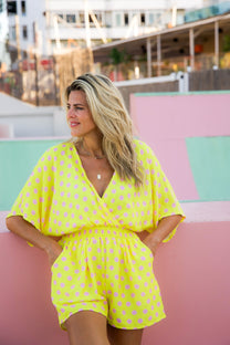 Jumpsuit Sundae Summer | Yellow Pink | Studio Poespas