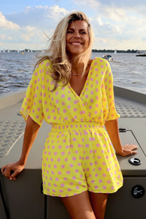 Jumpsuit Sundae Summer | Yellow Pink | Studio Poespas