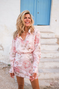 Jurk Pretty Woman | Pink sequin bouquet | Studio Amaya x Poespas