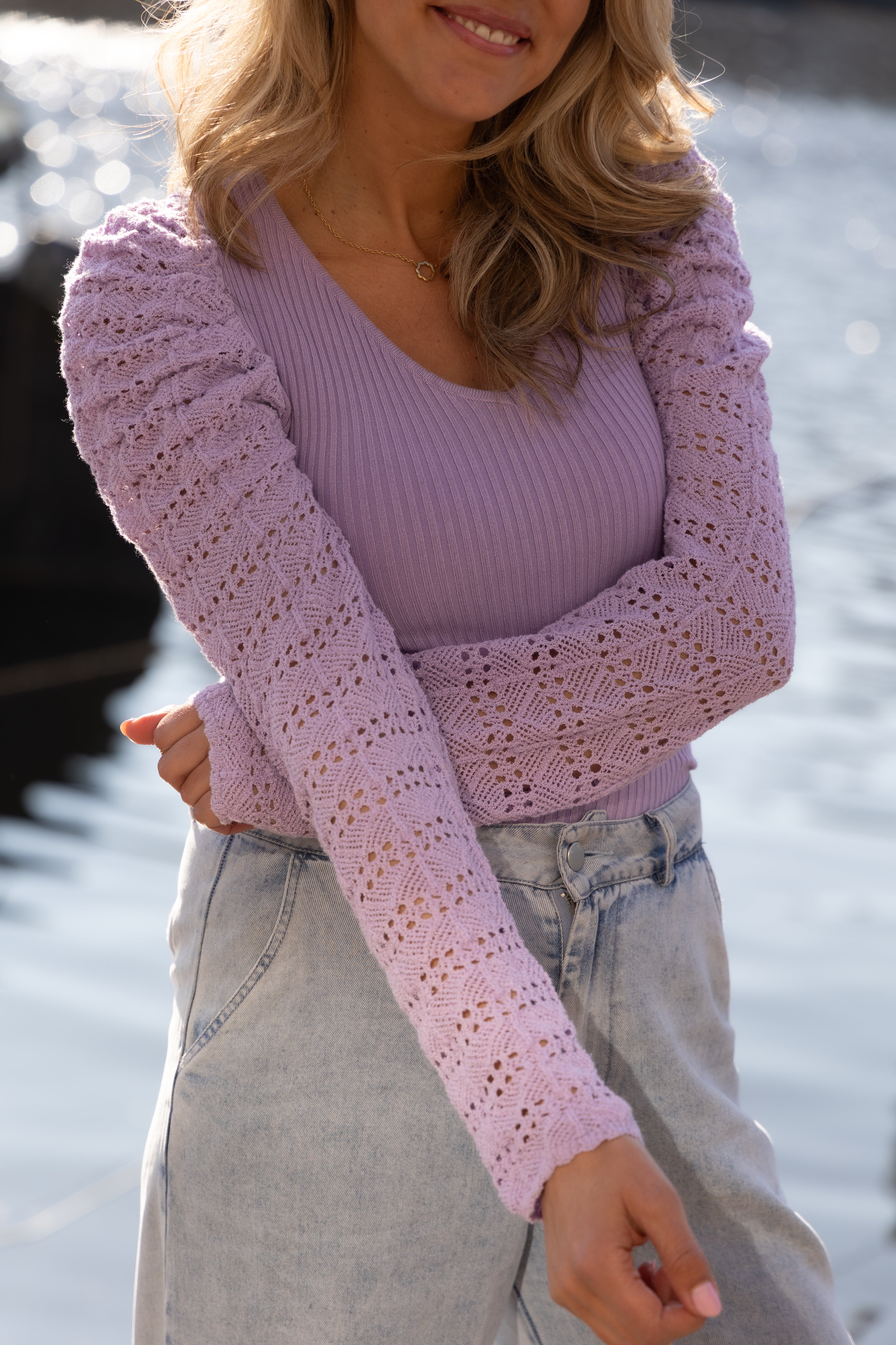 Sweater Crochet | Purple | Studio Poespas