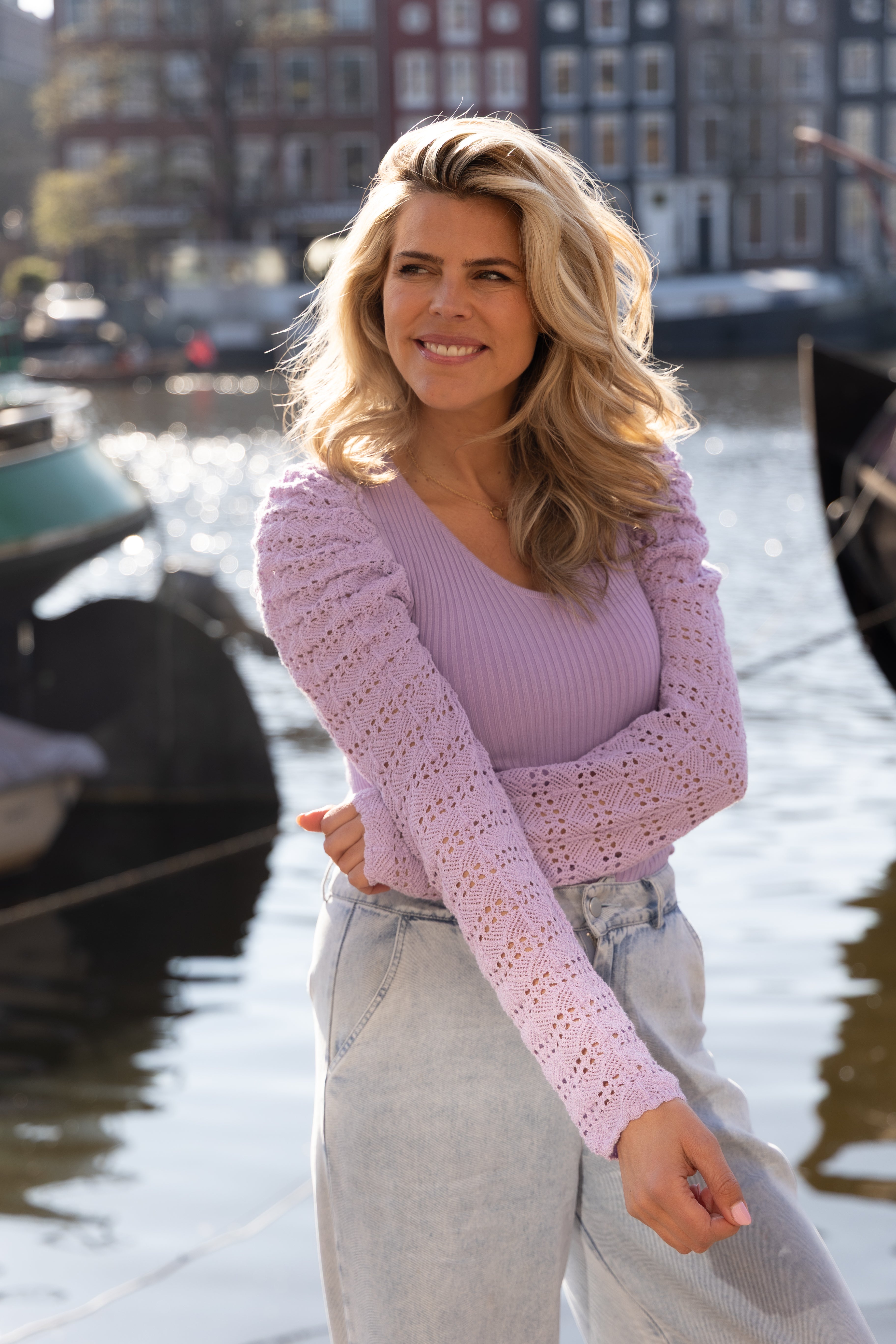 Sweater Crochet | Purple | Studio Poespas