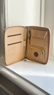 Paspoorthoes voor 1 of 2 pers. | Vacay vibes sand blue | Studio Poespas