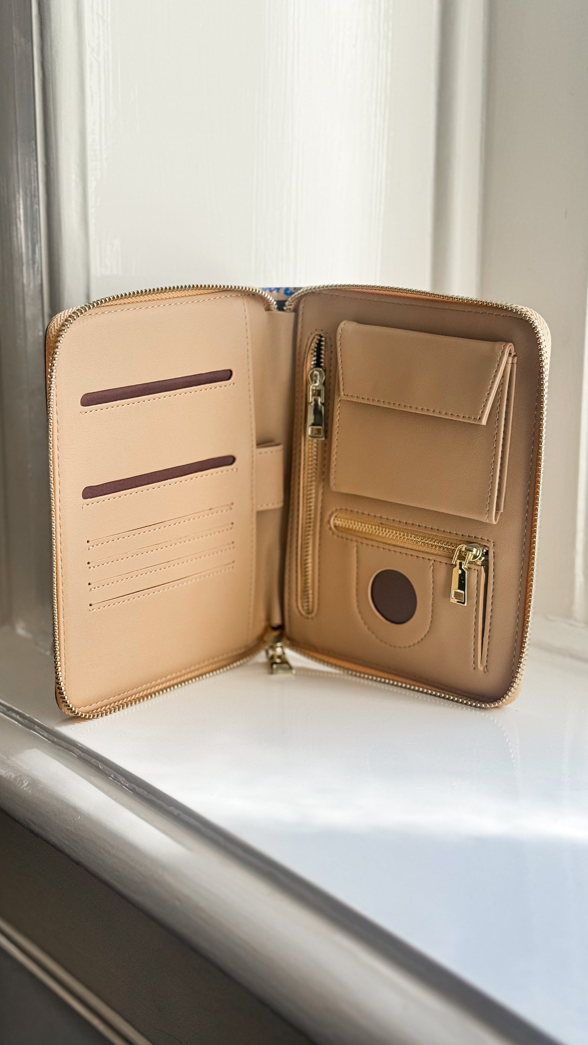 Paspoorthoes voor 1 of 2 pers. | Vacay vibes sand blue | Studio Poespas