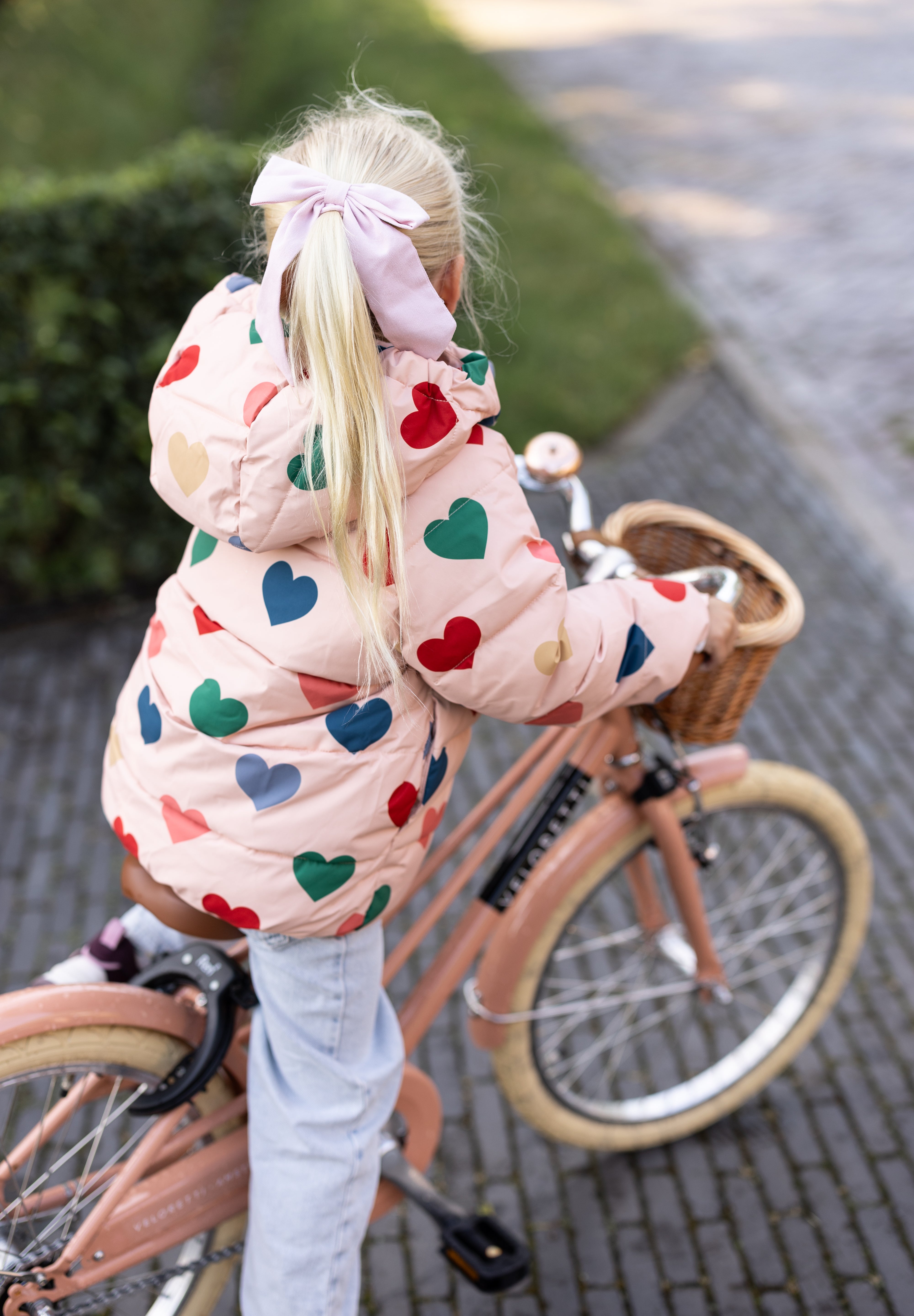 Jacket Nura | Coeur rose coloré | Konges Slojd