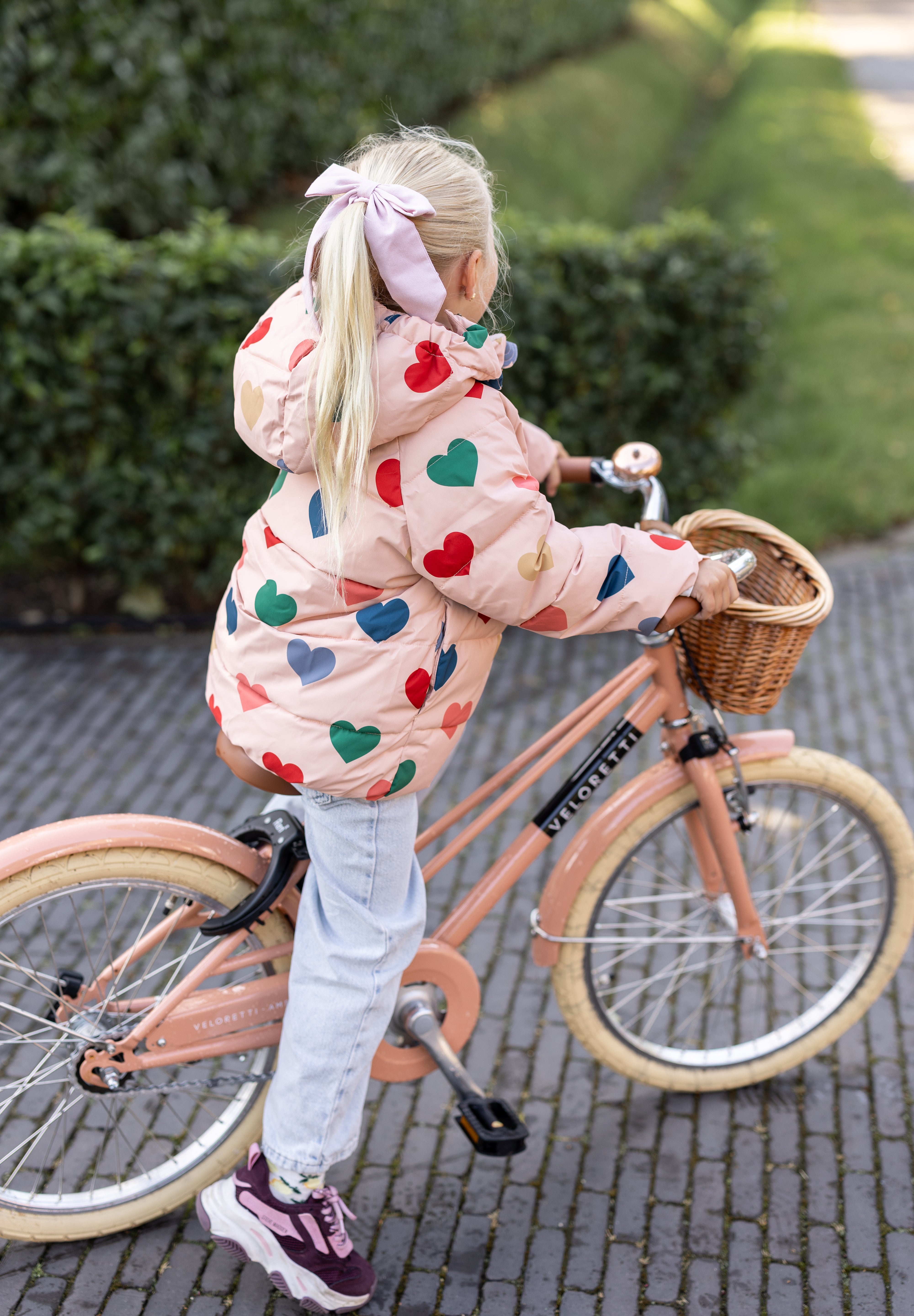 Jacket Nura | Coeur rose coloré | Konges Slojd