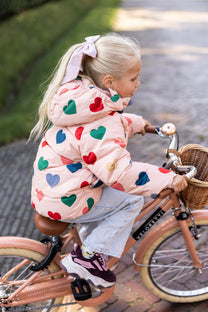 Jacket Nura | Coeur rose coloré | Konges Slojd