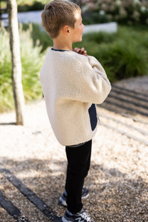 Jacket sleeping lion | Sky captain blue/teddy | Gosoaky