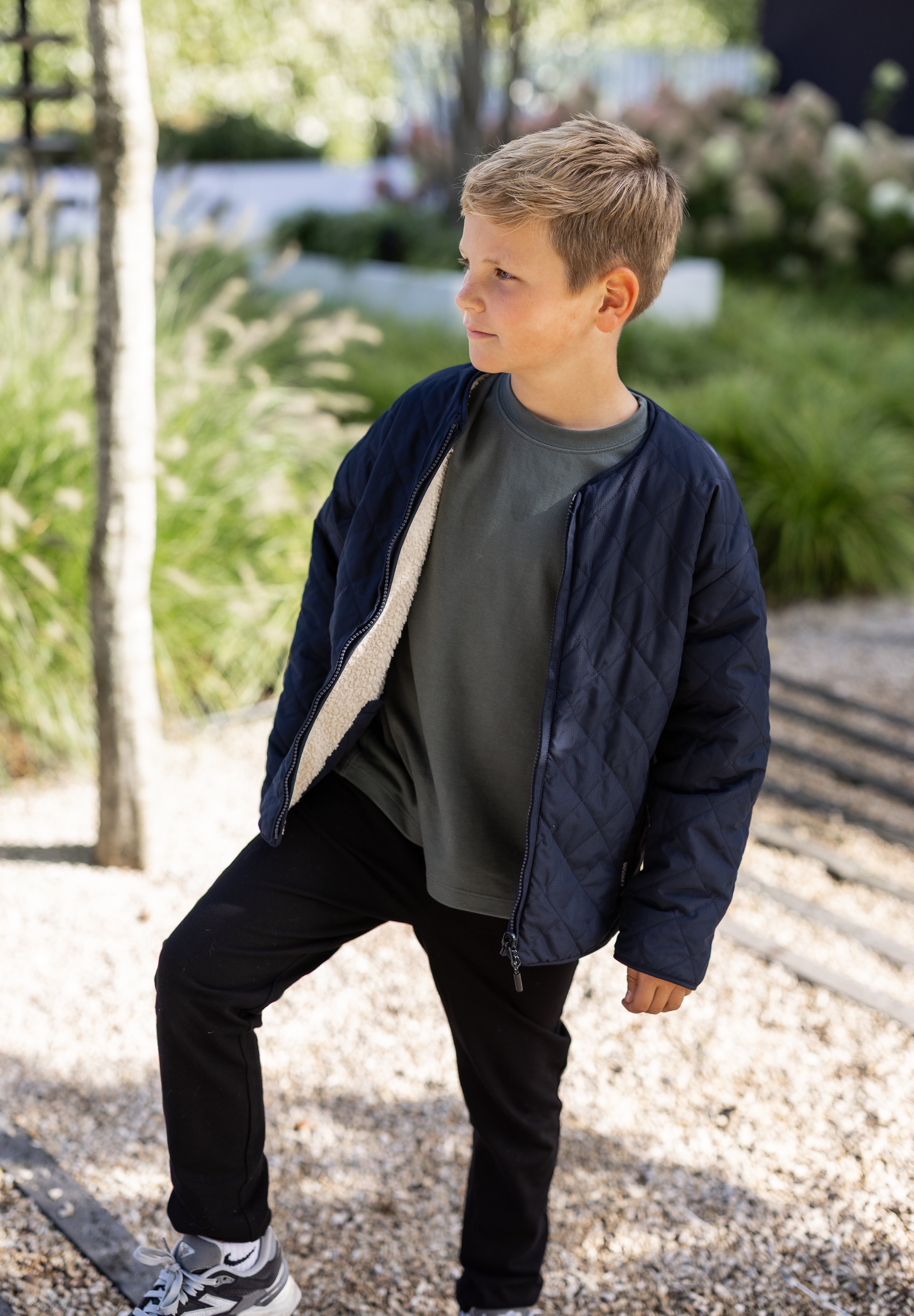 Jacket sleeping lion | Sky captain blue/teddy | Gosoaky