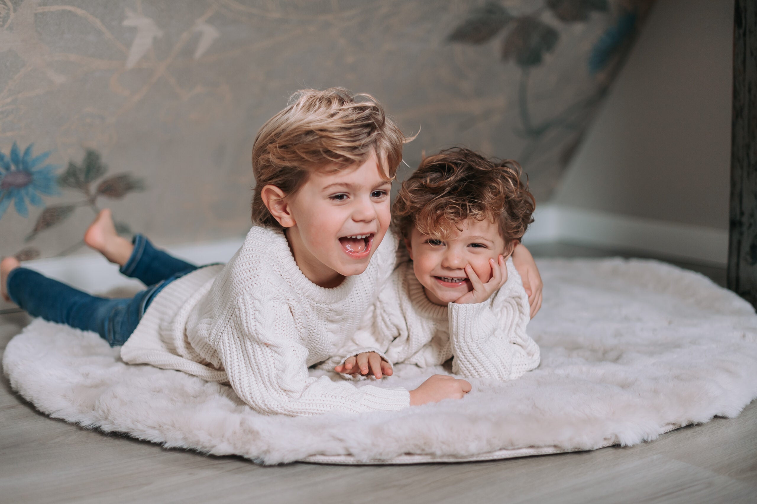 Vloerkleed Circle | Deluxe Off white Ø120cm