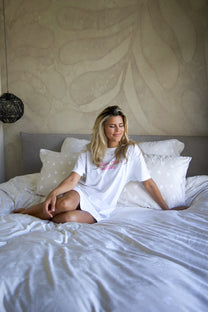 Nachthemd Pillow fights | Wit | Studio Poespas