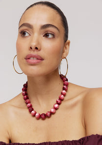 Necklace Teddy | Red crush | Harper & Yve