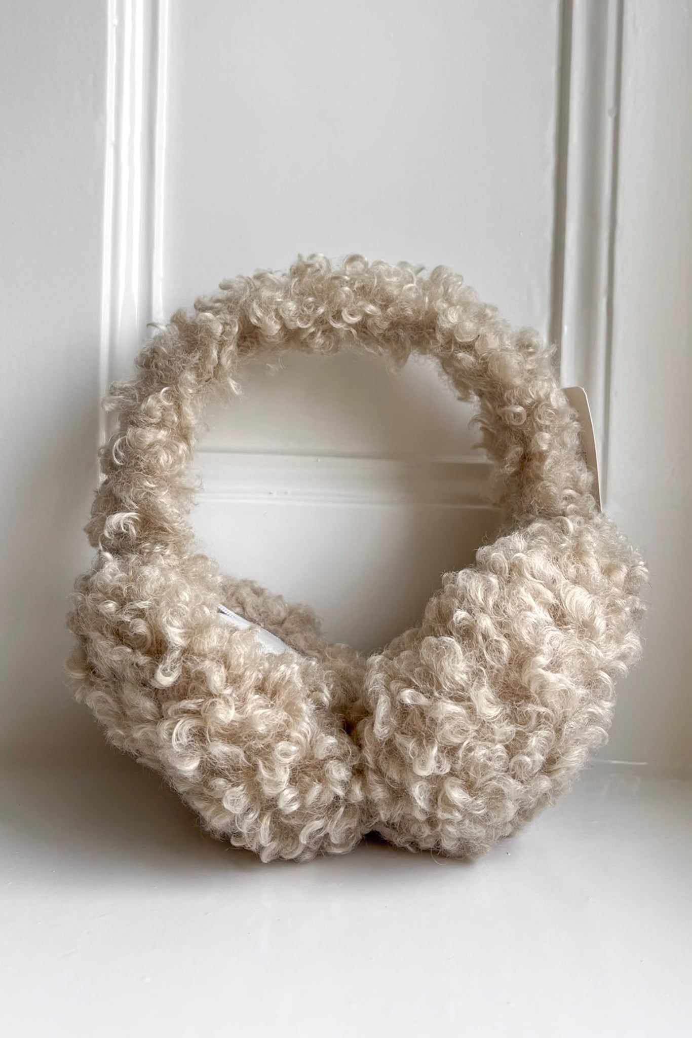 Oorwarmers cold & cozy | Beige teddy | Studio Poespas