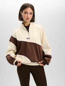 Oversized zipper sweater Fadey | Multi colour | Refined Department