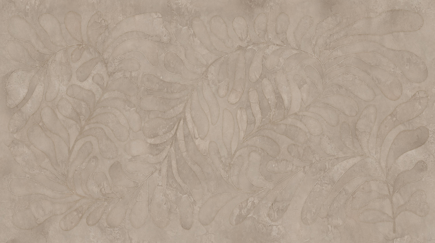 Behang Leaf | Clay