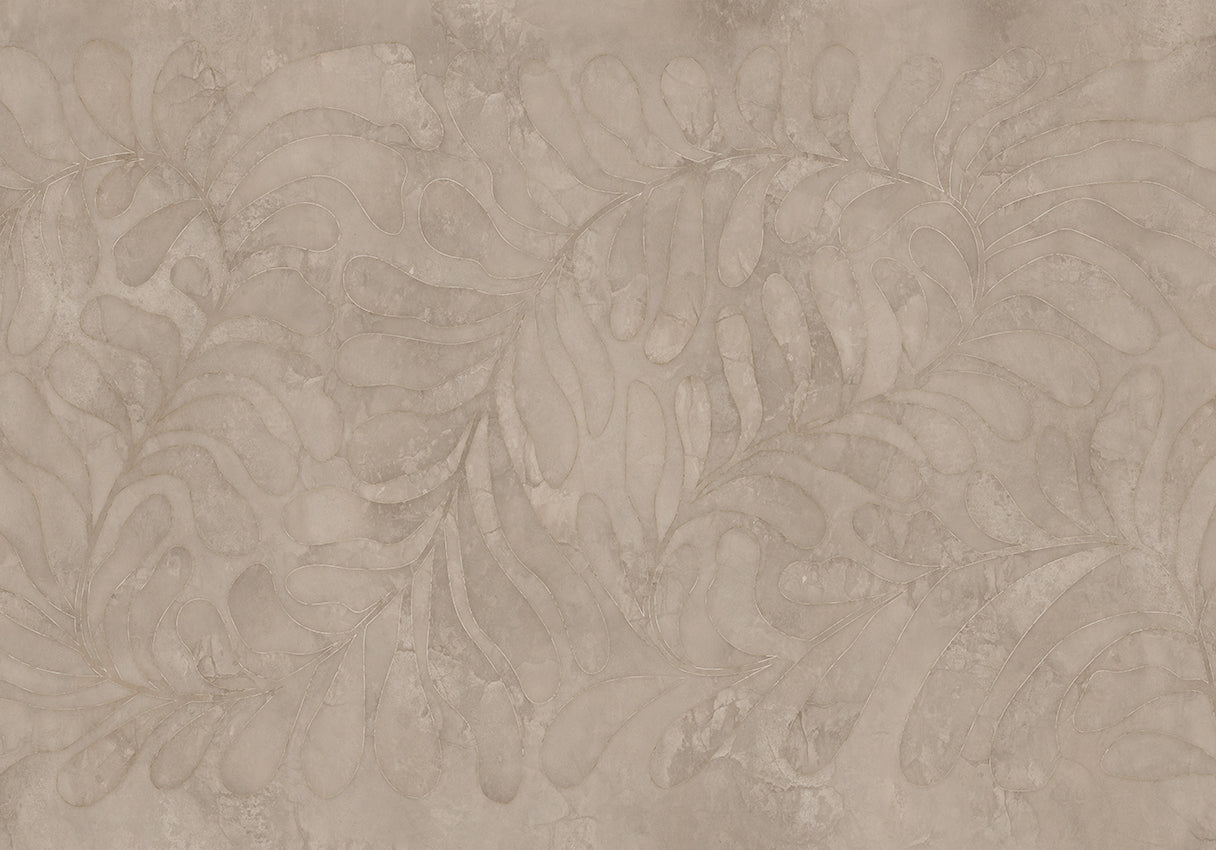 Behang Leaf | Clay