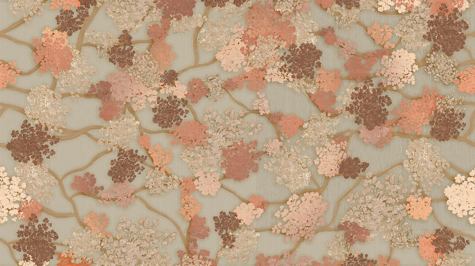 Behang Blush Bloom | Mint