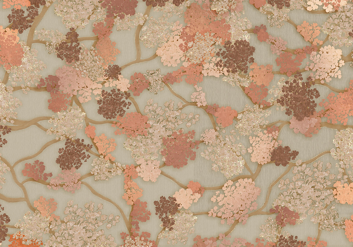 Behang Blush Bloom | Mint