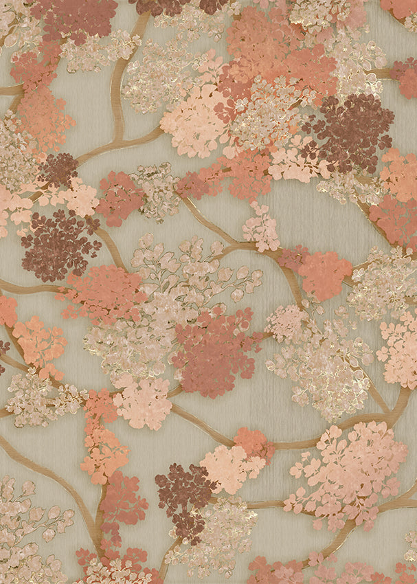 Behang Blush Bloom | Mint | Staaltje