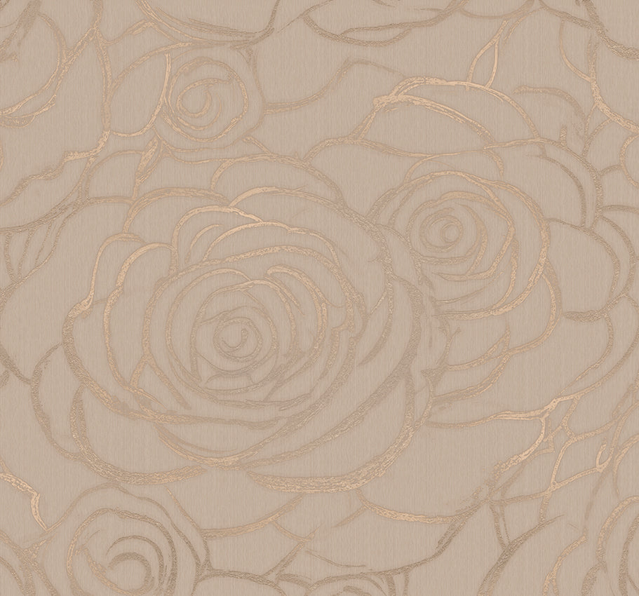 Behang Wild Roses | Clay