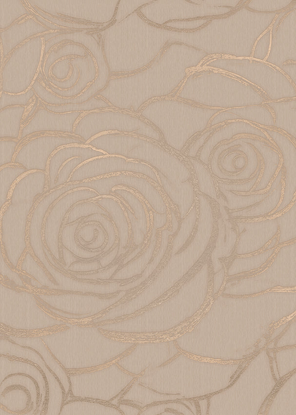 Behang Wild Roses | Clay | Staaltje