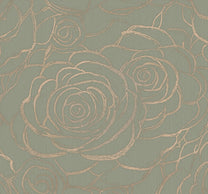 Behang Wild Roses | Mint