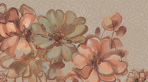 Behang Blush Flowers | Clay