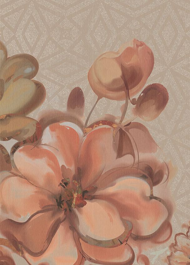 Behang Blush Flowers | Clay | Staaltje