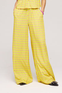 Pants Alexis | Hearts bouquet lime | Harper & Yve