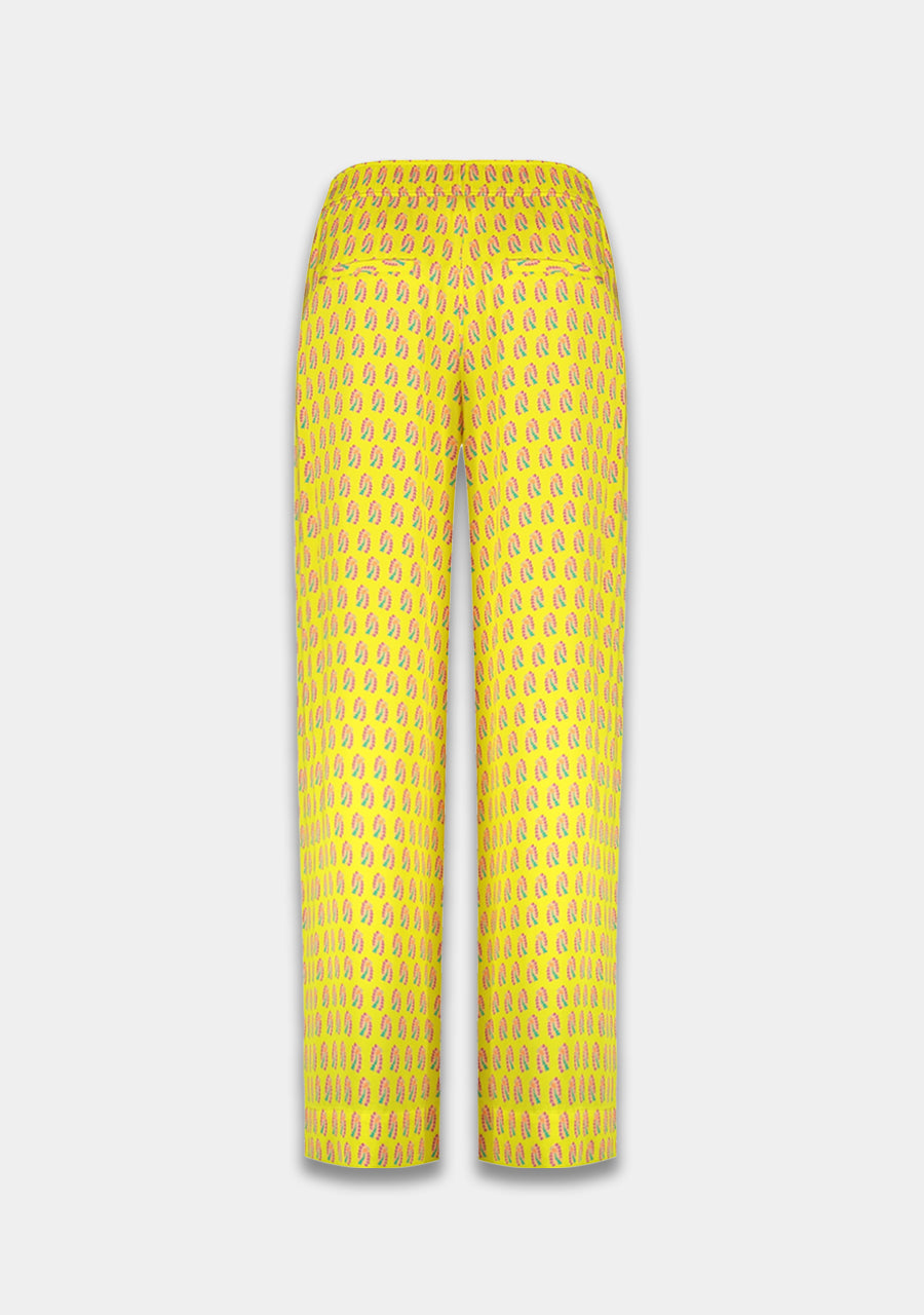 Pants Alexis | Hearts bouquet lime | Harper & Yve