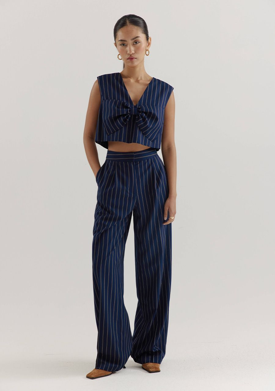 Pants Anna | Blue stripe | Harper & Yve