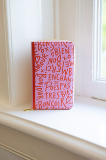 Paspoorthoes Bonjour | Pink | Studio Poespas