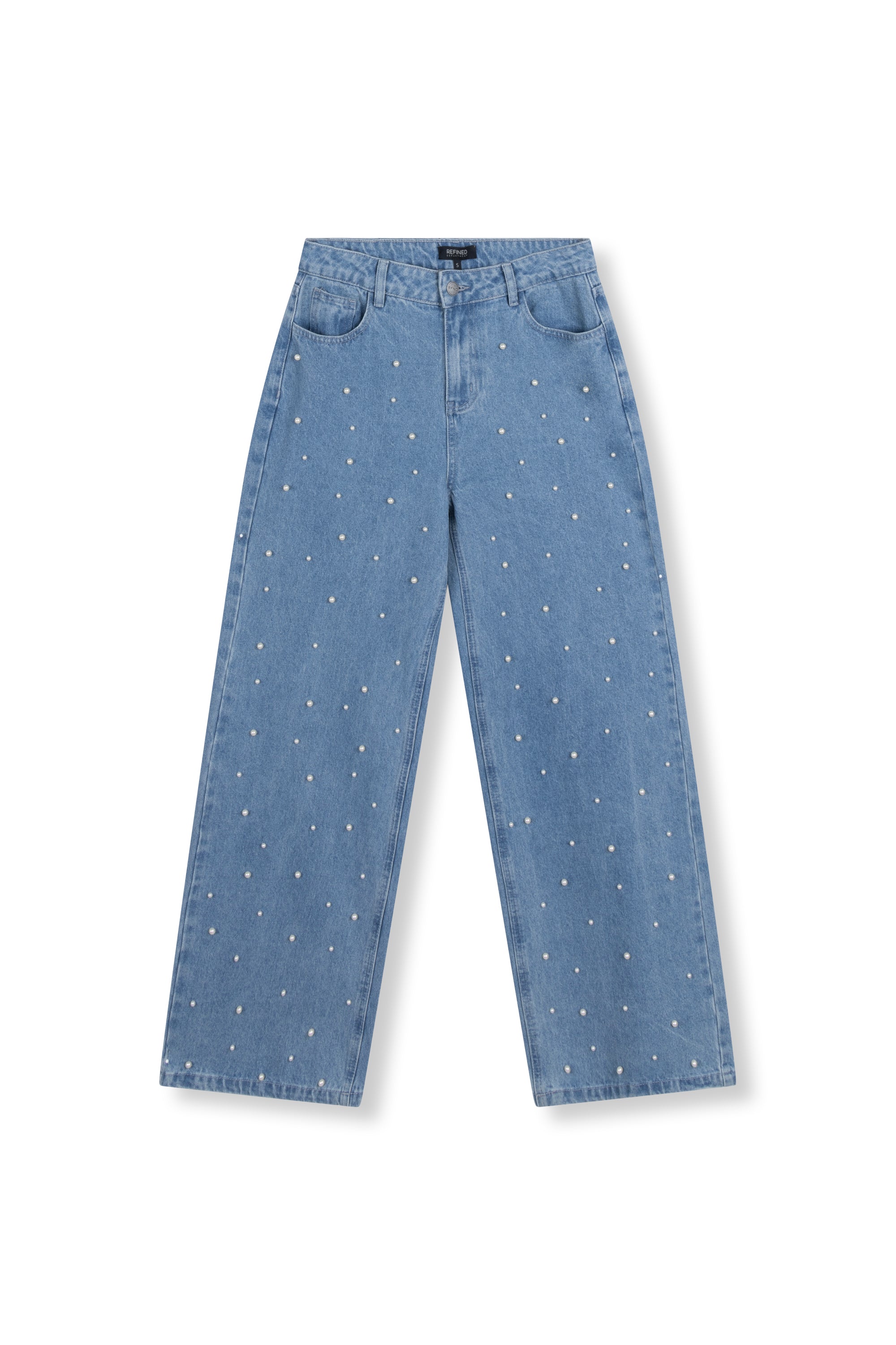 Pearl denim pants Payton | Blue denim | Refined Department