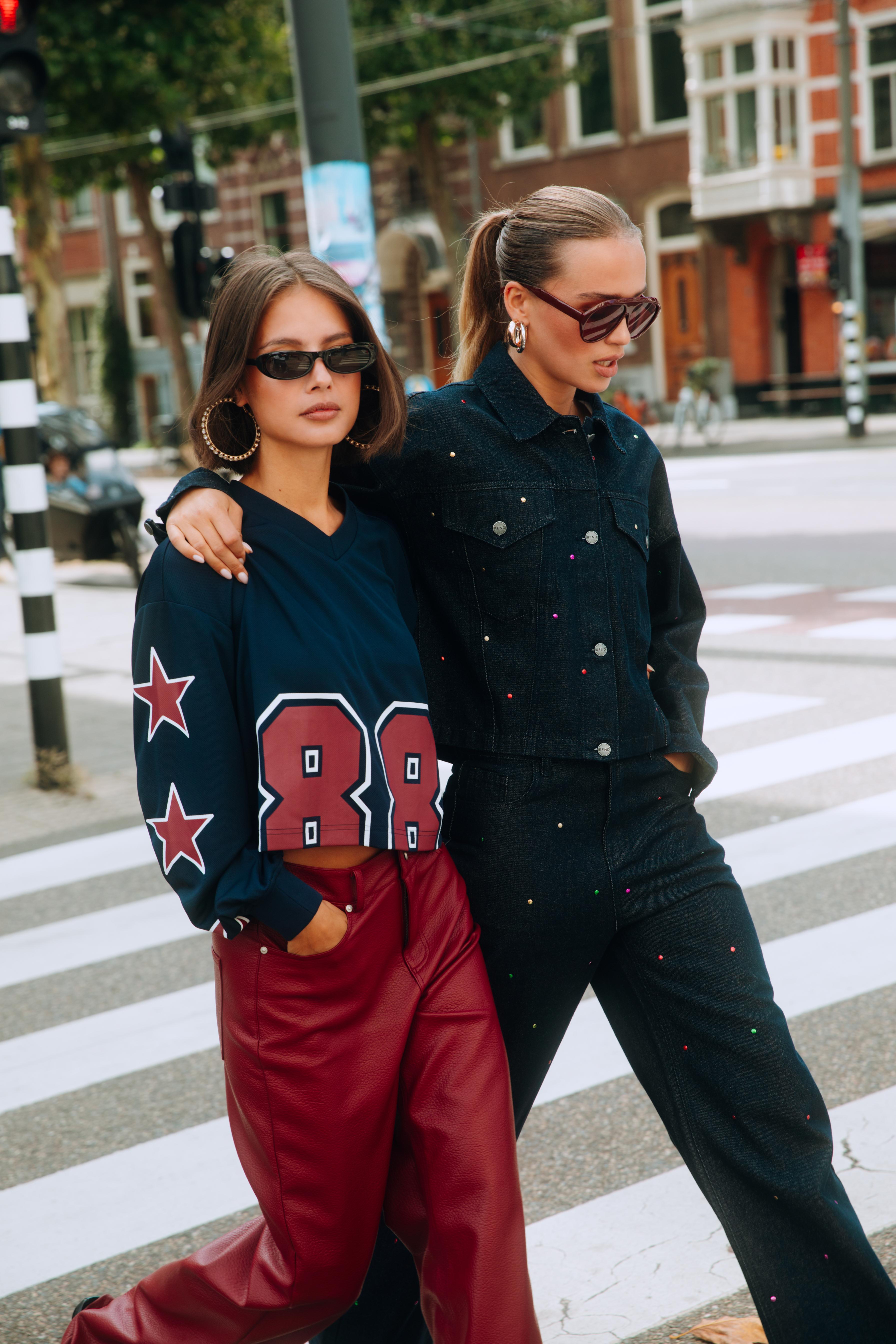 Cropped top Ulla | Navy | Refined Department