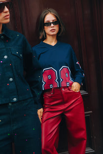 Cropped top Ulla | Navy | Refined Department