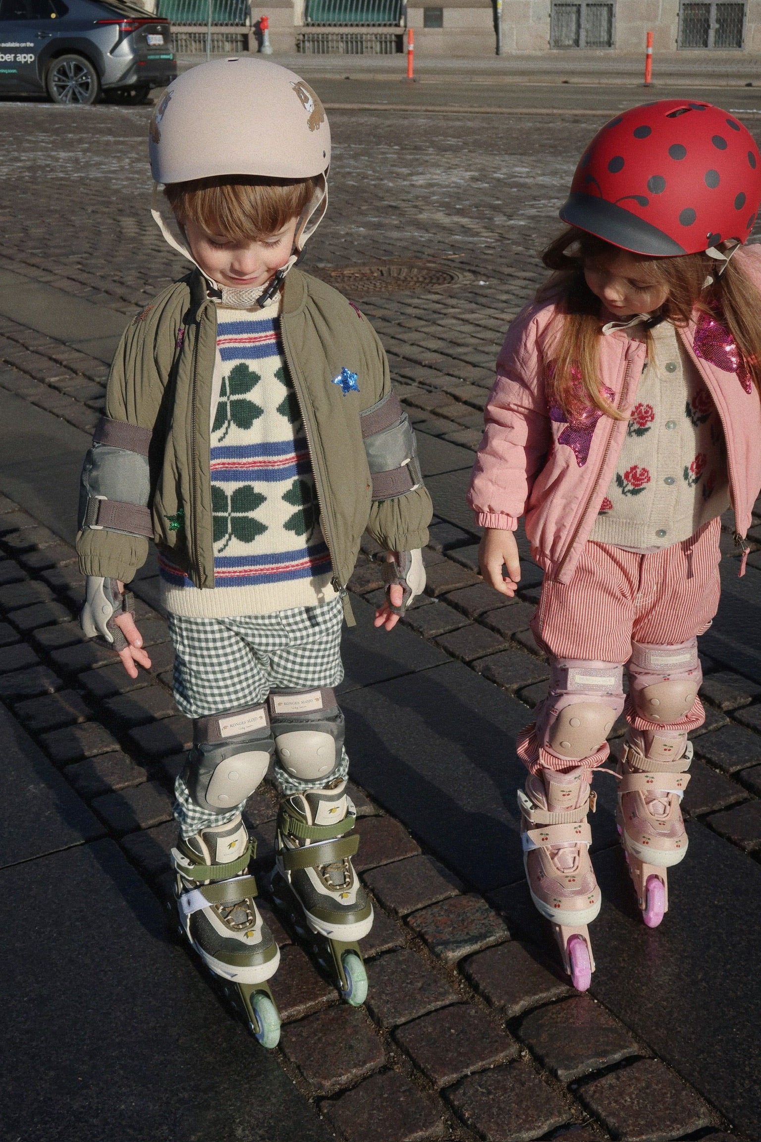 Roller skates light up | Cherry blush | Konges Slojd