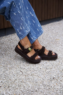 Sandaal Bigmona | Brown suede | Steve Madden