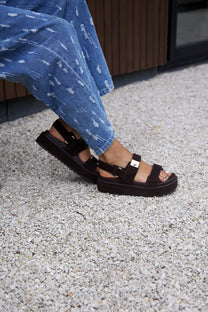 Sandaal Bigmona | Brown suede | Steve Madden