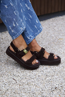 Sandaal Bigmona | Brown suede | Steve Madden