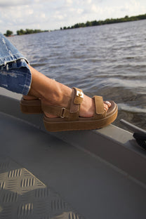 Sandaal Bigmona | Tan suede | Steve Madden