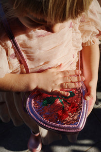 Sequin bag Tut heart | Rose | Konges Slojd