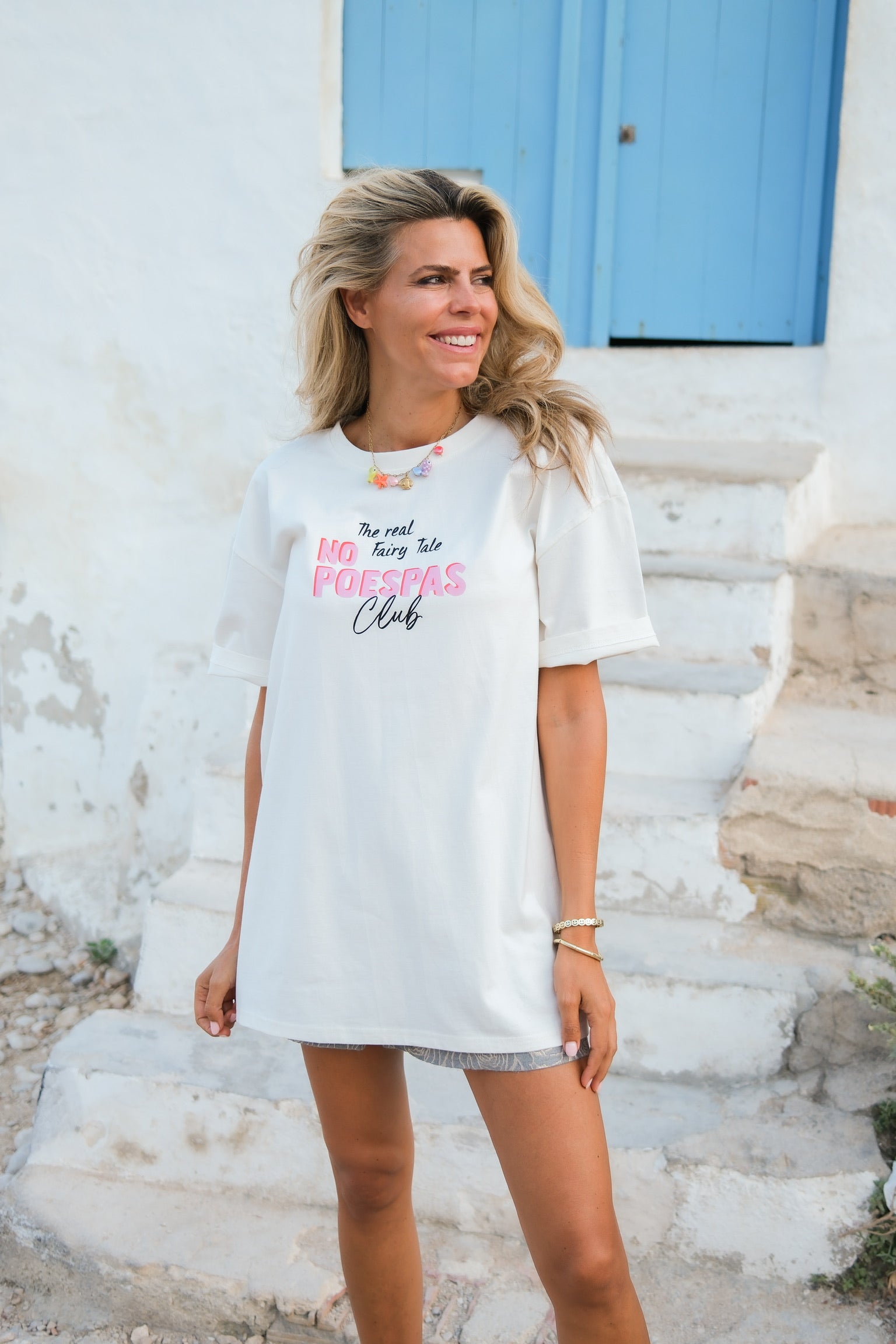 Shirt No Poespas club | White | Studio Poespas