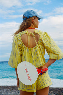 Short Yessie | Yellow stripe | Harper & Yve