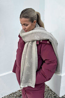 Sjaal autumn grey hearts | Rib | Studio Poespas
